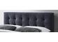 4ft6 Double Novara Dark Grey Fabric Upholstered Bed Frame 4